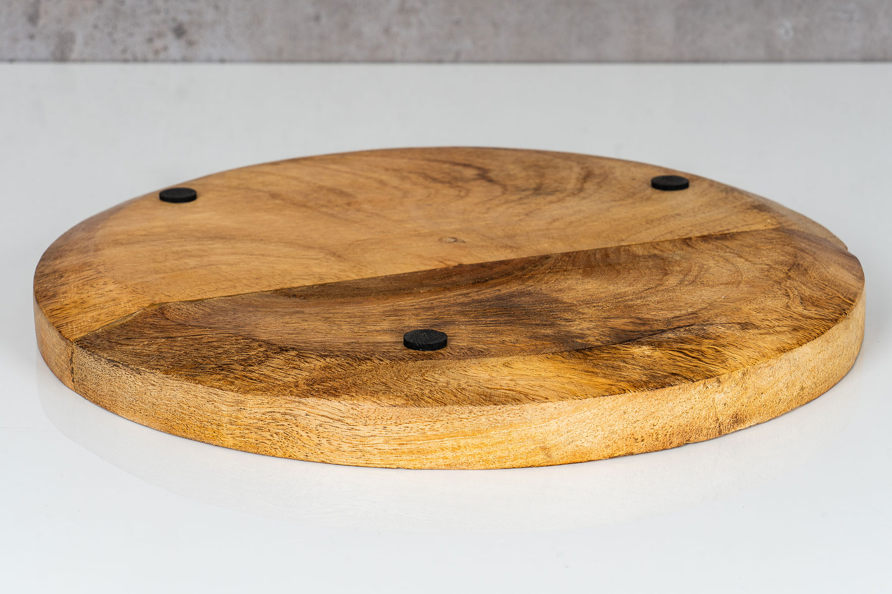 Deko-Teller Rund Tischdeko 30x30 cm Schale Obstschale Holz Holzschale Mango
